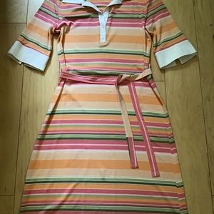 Cynthia Steffe Striped Polo Dress